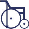 fauteuil roulant Hauteur totale (C)